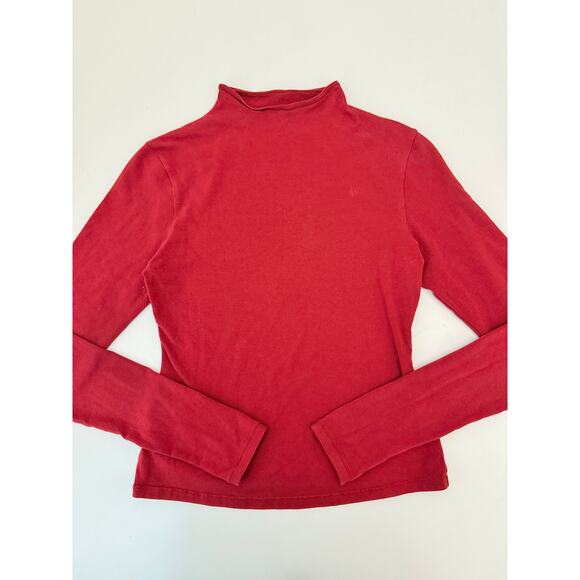 skims cotton jersey long sleeve brick red - size medium - Picture 4 of 5